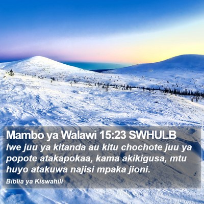 Mambo ya Walawi 15:23 SWHULB Bible Verse Image