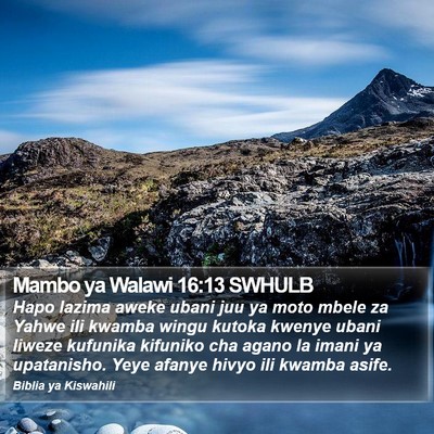 Mambo ya Walawi 16:13 SWHULB Bible Verse Image