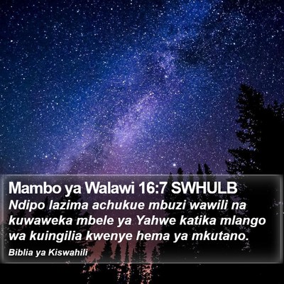 Mambo ya Walawi 16:7 SWHULB Bible Verse Image