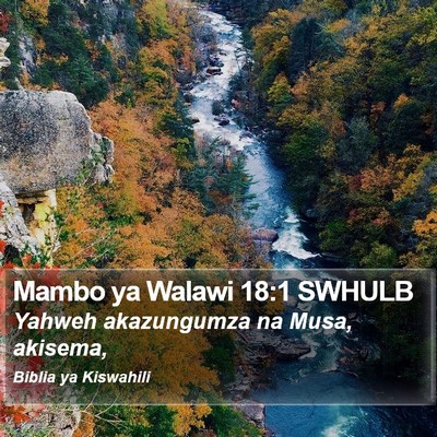 Mambo ya Walawi 18:1 SWHULB Bible Verse Image