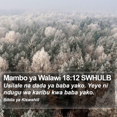 Mambo ya Walawi 18:12 SWHULB Bible Verse Image