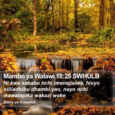 Mambo ya Walawi 18:25 SWHULB Bible Verse Image