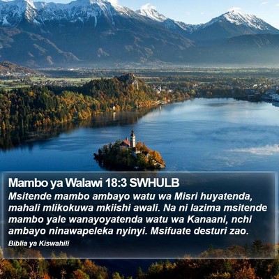 Mambo ya Walawi 18:3 SWHULB Bible Verse Image