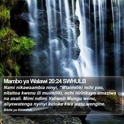 Mambo ya Walawi 20:24 SWHULB Bible Verse Image