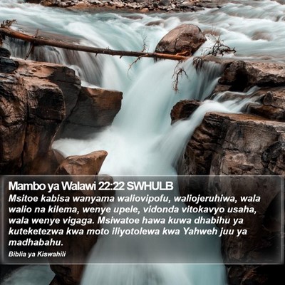 Mambo ya Walawi 22:22 SWHULB Bible Verse Image