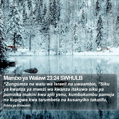Mambo ya Walawi 23:24 SWHULB Bible Verse Image