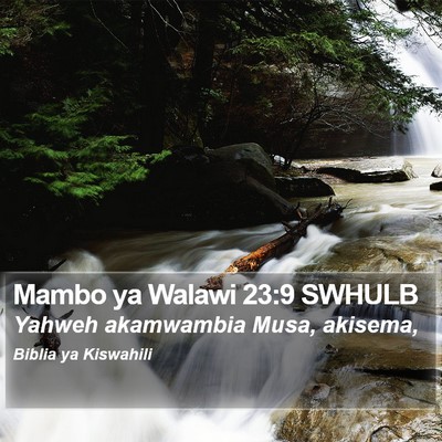 Mambo ya Walawi 23:9 SWHULB Bible Verse Image