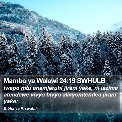 Mambo ya Walawi 24:19 SWHULB Bible Verse Image