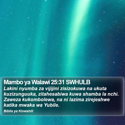 Mambo ya Walawi 25:31 SWHULB Bible Verse Image