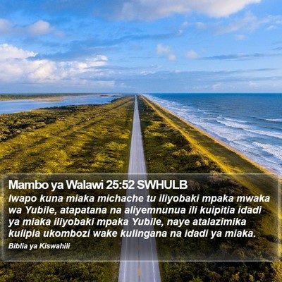 Mambo ya Walawi 25:52 SWHULB Bible Verse Image