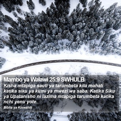 Mambo ya Walawi 25:9 SWHULB Bible Verse Image