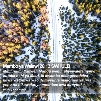 Mambo ya Walawi 26:13 SWHULB Bible Verse Image
