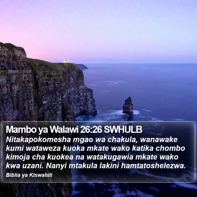 Mambo ya Walawi 26:26 SWHULB Bible Verse Image