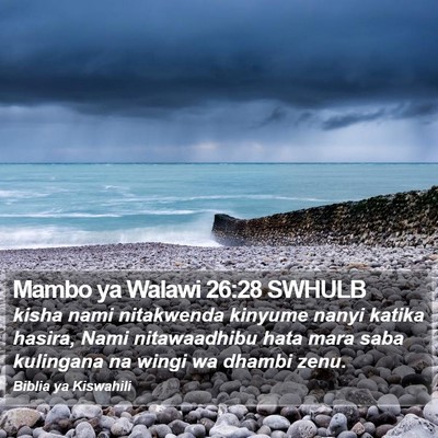 Mambo ya Walawi 26:28 SWHULB Bible Verse Image