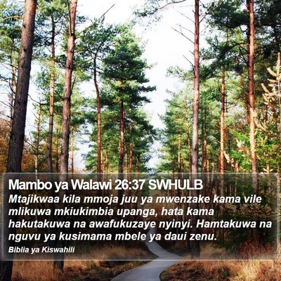 Mambo ya Walawi 26:37 SWHULB Bible Verse Image