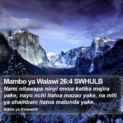 Mambo ya Walawi 26:4 SWHULB Bible Verse Image