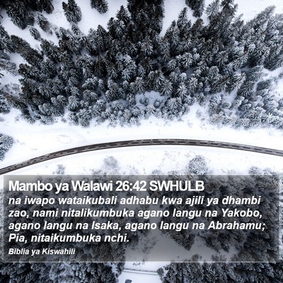 Mambo ya Walawi 26:42 SWHULB Bible Verse Image