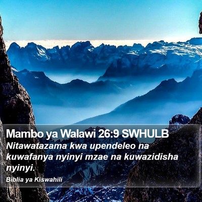 Mambo ya Walawi 26:9 SWHULB Bible Verse Image