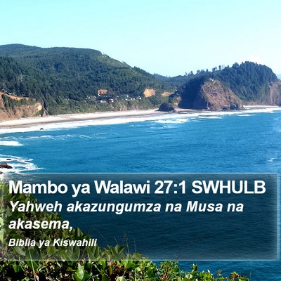 Mambo ya Walawi 27:1 SWHULB Bible Verse Image