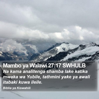 Mambo ya Walawi 27:17 SWHULB Bible Verse Image