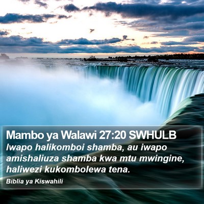 Mambo ya Walawi 27:20 SWHULB Bible Verse Image