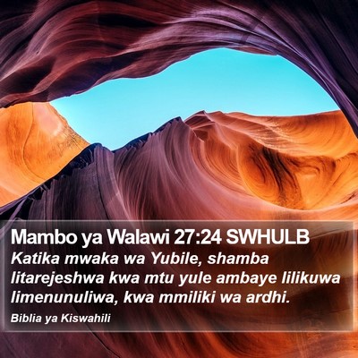 Mambo ya Walawi 27:24 SWHULB Bible Verse Image