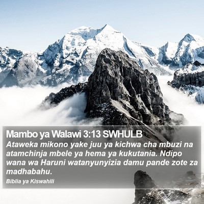 Mambo ya Walawi 3:13 SWHULB Bible Verse Image