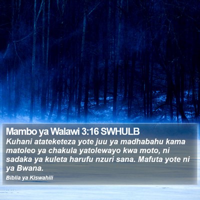 Mambo ya Walawi 3:16 SWHULB Bible Verse Image
