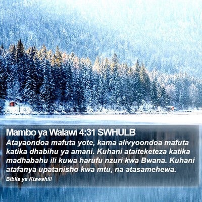 Mambo ya Walawi 4:31 SWHULB Bible Verse Image