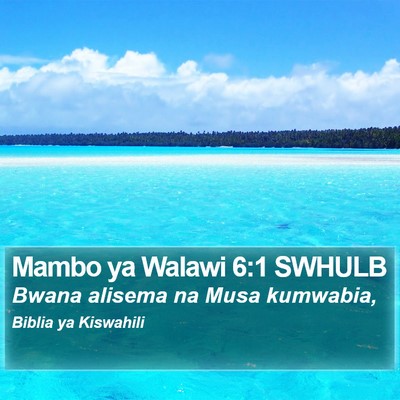 Mambo ya Walawi 6:1 SWHULB Bible Verse Image