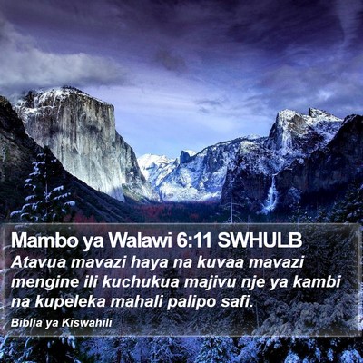 Mambo ya Walawi 6:11 SWHULB Bible Verse Image