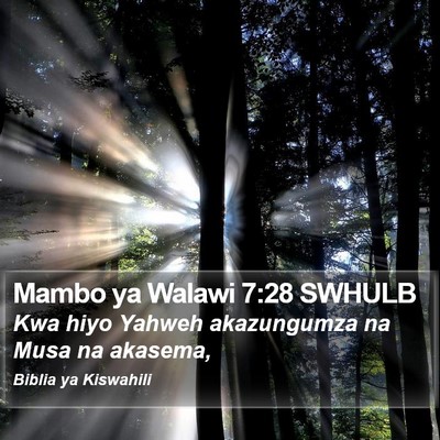 Mambo ya Walawi 7:28 SWHULB Bible Verse Image