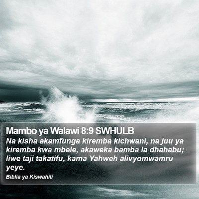 Mambo ya Walawi 8:9 SWHULB Bible Verse Image