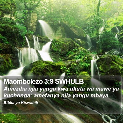 Maombolezo 3:9 SWHULB Bible Verse Image