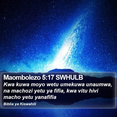 Maombolezo 5:17 SWHULB Bible Verse Image