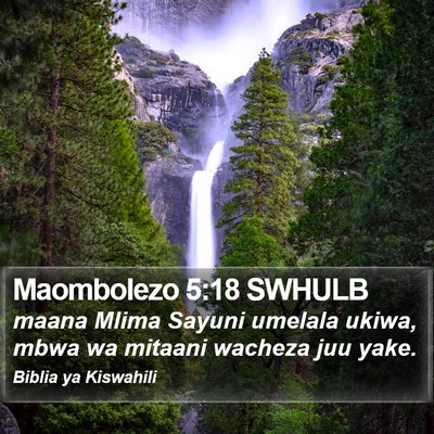 Maombolezo 5:18 SWHULB Bible Verse Image