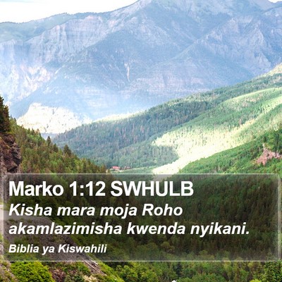 Marko 1:12 SWHULB Bible Verse Image