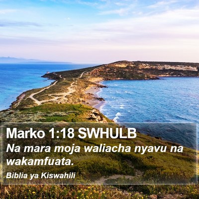 Marko 1:18 SWHULB Bible Verse Image