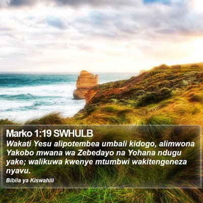 Marko 1:19 SWHULB Bible Verse Image