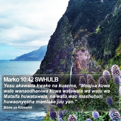 Marko 10:42 SWHULB Bible Verse Image