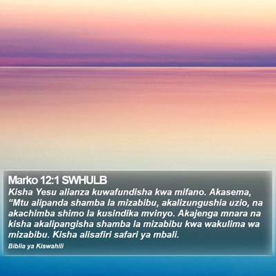 Marko 12:1 SWHULB Bible Verse Image