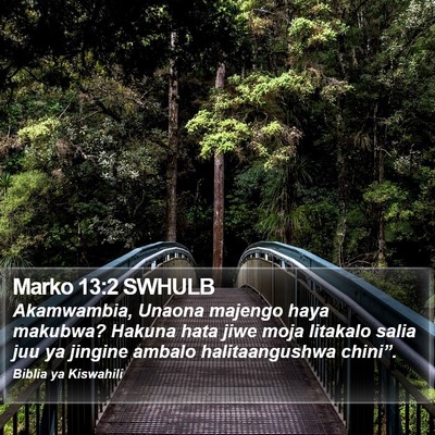 Marko 13:2 SWHULB Bible Verse Image