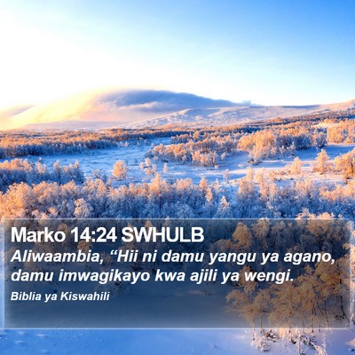 Marko 14:24 SWHULB Bible Verse Image