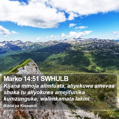 Marko 14:51 SWHULB Bible Verse Image