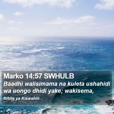 Marko 14:57 SWHULB Bible Verse Image