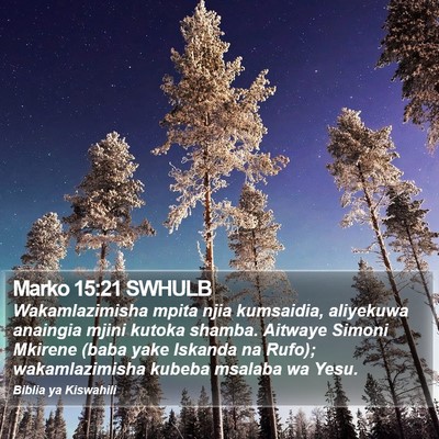 Marko 15:21 SWHULB Bible Verse Image