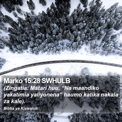 Marko 15:28 SWHULB Bible Verse Image