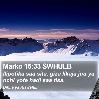 Marko 15:33 SWHULB Bible Verse Image