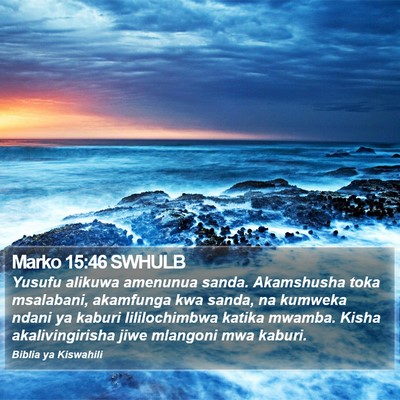 Marko 15:46 SWHULB Bible Verse Image