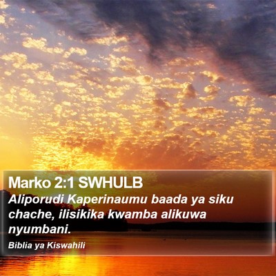 Marko 2:1 SWHULB Bible Verse Image